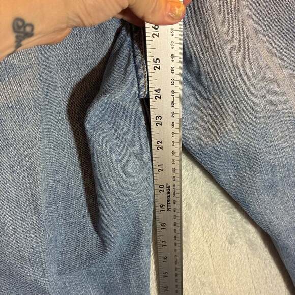 American Rag Denim Jeans Mens 34x32 DouglasStraight Fit Light Blue Wash Y2K - Picture 5 of 11